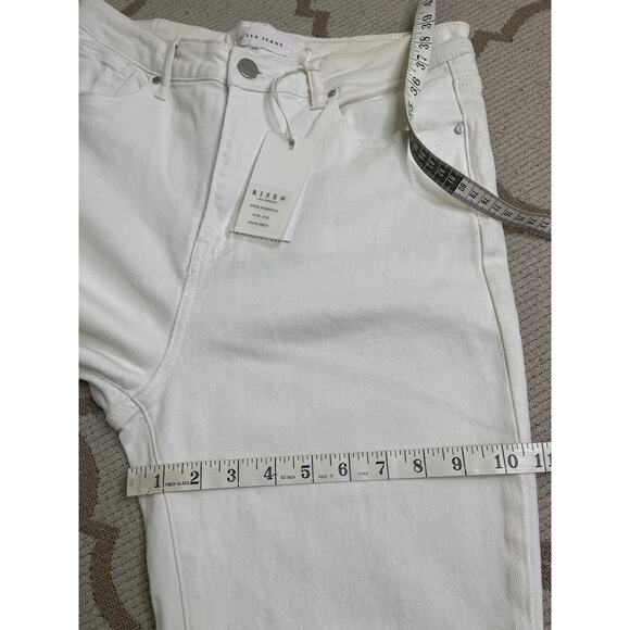 Risen vintage white washed straight leg jeans, size 15/ 32, NWT - Picture 10 of 12